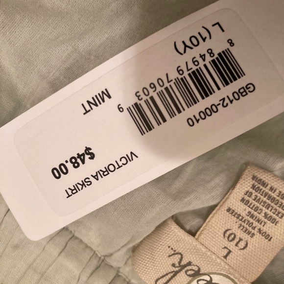 NWT Peek Girls Mint Green Flower Skirt - Picture 4 of 5